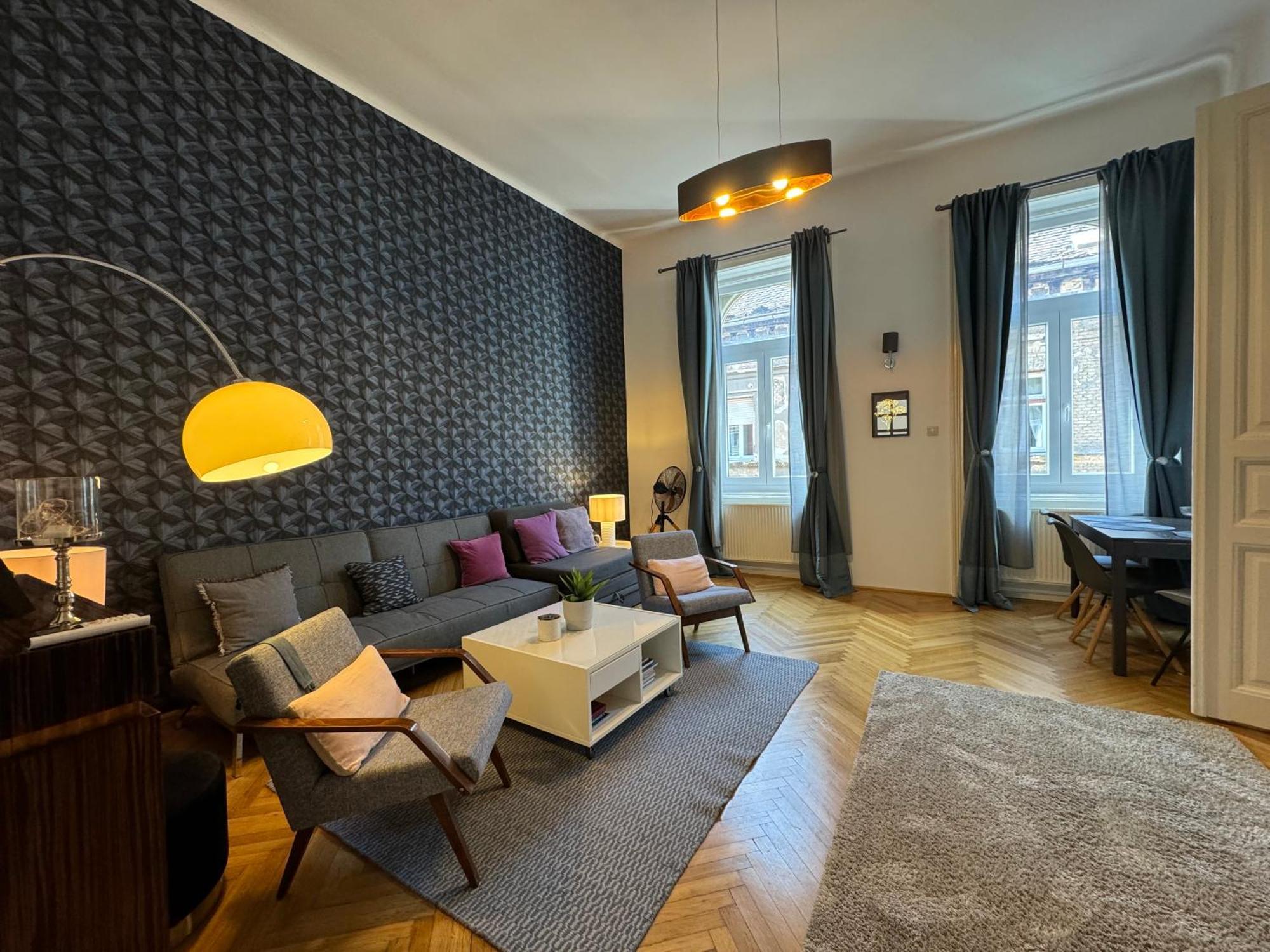 Double Blue Apartment In Budapest Downtown Exterior foto